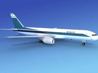 Boeing 757-200 El Al 3D model