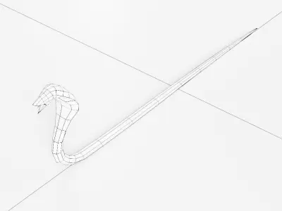 King cobra snake 3d model Free low-poly 3D model