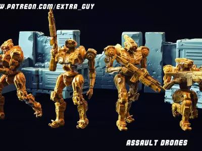 Military Drone 32mm 3D Printable 3D print model