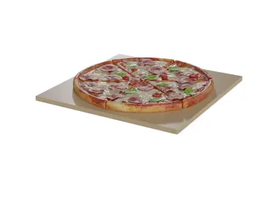 Pasties dumplings and pizzas Meat Feast Pizza 3D model