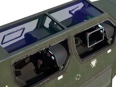 4 coatings of Chinese New Heavy attack helicopter Z21 Low-poly 3D model