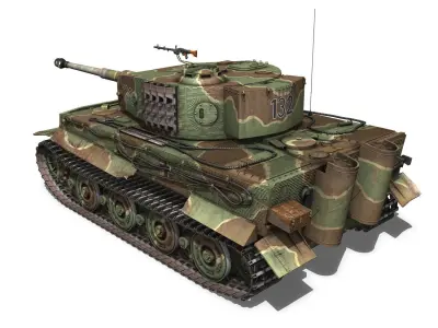 Panzer VI - Tiger - 132 - Late Production 3D model