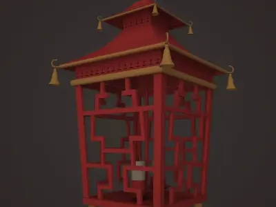 Chinese lantern 3D model