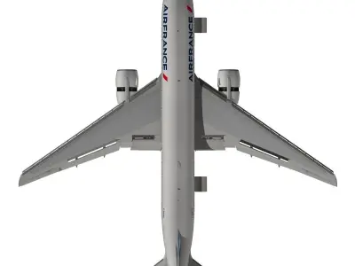 Boeing 777-200ER Air France 3D model