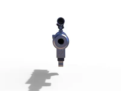 Blaster pistol SE-14R of Lando Calrissian 3D model