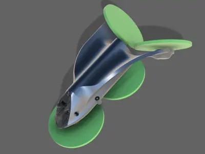 DRONE JET A FORMA DI T 3D print model