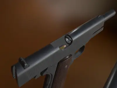 Colt 1911 A1 Low-poly 3D model
