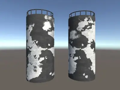 Industry 3D Props Low-poly 3D model