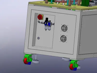 Auto stacking loading and unloading machine 3D model