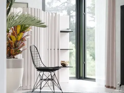  Replica Eames Scaffold Chair Model, Black 