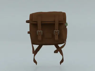 laos Game Military backpack Low-poly 3D model