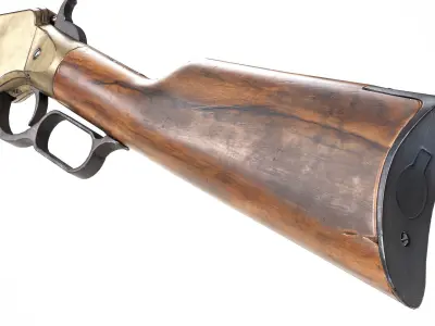 PBR Henry Rifle 1860 Low-poly 3D model