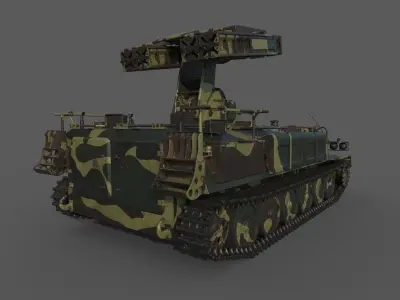 High Poly SA-13 Gopher CAMO 3D model