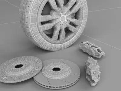 Auti TTRS wheel 3D model