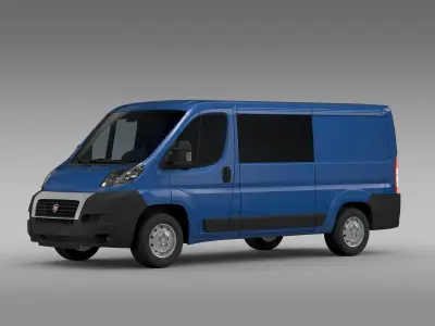 Fiat Ducato Combi L2H1 2006-2014 3D model