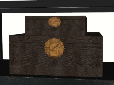 Oriental Furniture Duo 3D model