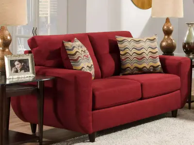 SOFA002 loveseat with pillows Free 3D model