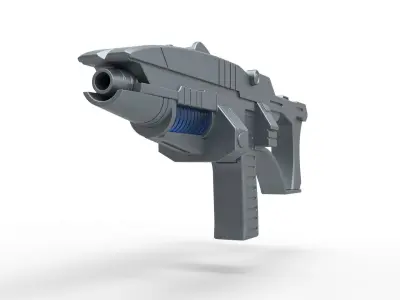 Andorian Plasma Rifle from Star Trek Enterprise TV series 3D model