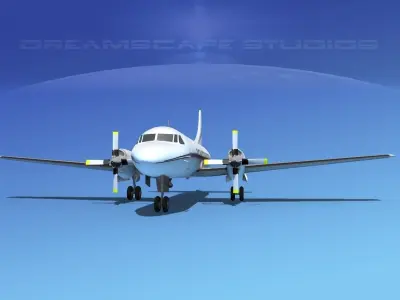 Convair CV-580 Corporate 2 3D model