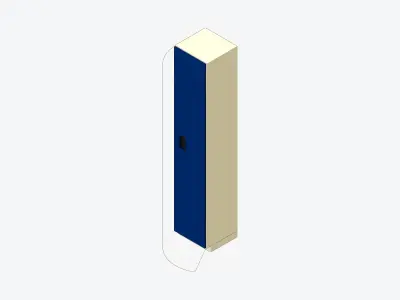 Locker - Resin - Locka - Classic - Single Tier Low-poly 3D model