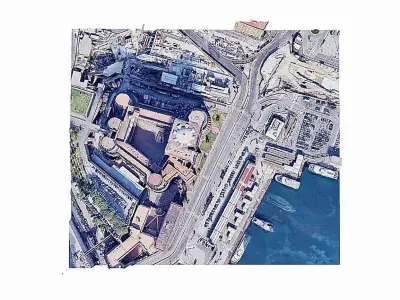 Castel Nuovo - Castle - Naples - Napoli Low-poly 3D model