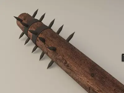 medieval club 3D model