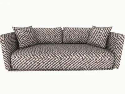 Sofa Furniture Low-poly 3D model purchase