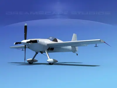 Extra Flugzeugbau EA300S Bare Metal 3D model