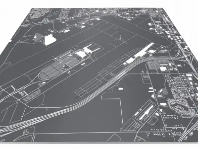 Indianapolis International Airport United States 3D model