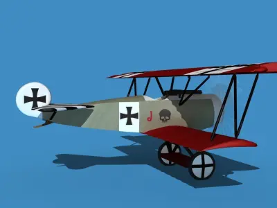Fokker D-VI V06 3D model