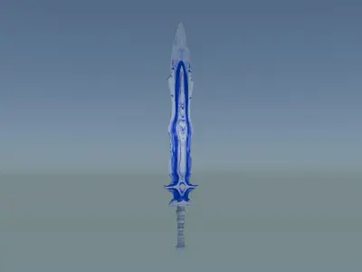 Free Fantasy Sword Free low-poly 3D model