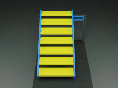 staircase 004 3D Model 3D model