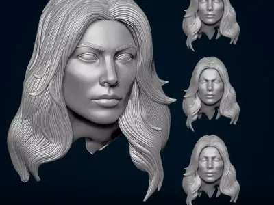Sue Storm Marvel Fan Art STL For Action Figures 3D print model