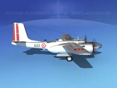Douglas B-26C Invader Peru 3D model