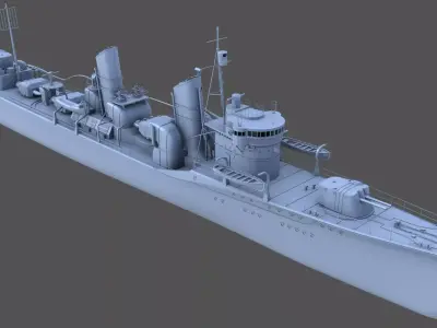 IJN FUBUKI - Commercial license - 1-100 scale 3D print model