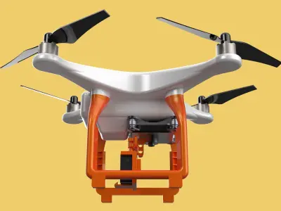 UAV LIDAR DRONE QUADCOPTER SCANNER SURVEYING EXPLORING MAPPING 3D model
