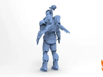 War Machine Inifinity War MK4 Armor 3D model