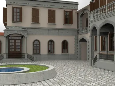 Old Istanbul City Building 006 3D model