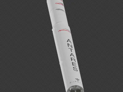 Antares 300 Rocket 3D model