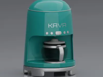 Drip Coffee Maker Free low-poly 3D model