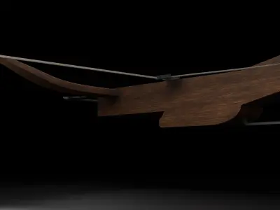 Genoese Crossbow Free low-poly 3D model