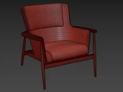 Hobsen Contrasting Upholstery Back Cushion FREE Free 3D model
