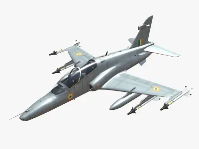 BAE HAWK 132 Indian Air Force Low-poly 3D model