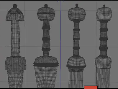 Roman Gladius Sword Set A 3D model