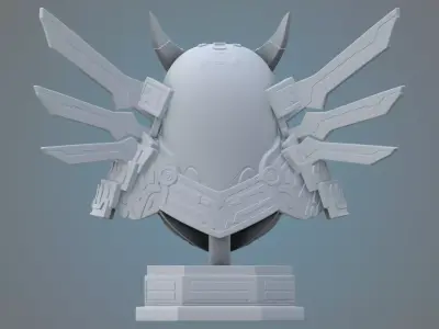 Sci-Fi Mechanical Owl Sculpture PM-24 3D print model