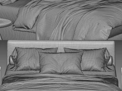 Merkurio Bed 3D model purchase