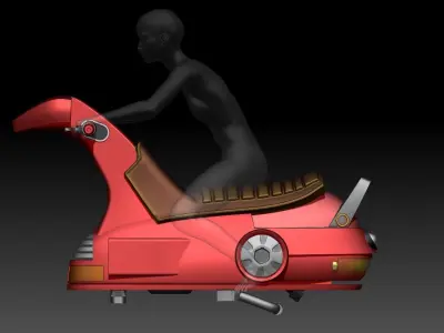 sh effect Figuarts bike for Bulma 67 3D print model