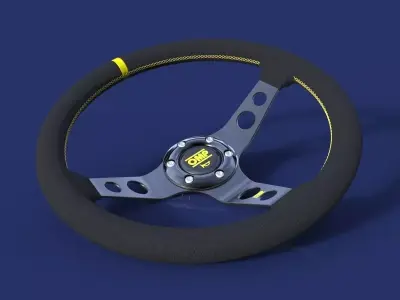 OMP steering wheel 3D model