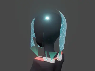 Holo mask Low-poly 3D model