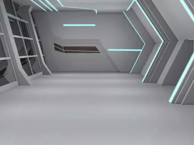 Sci Fi Interior 3D model 83
